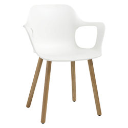 Vitra HAL Armchair White/Light Oak